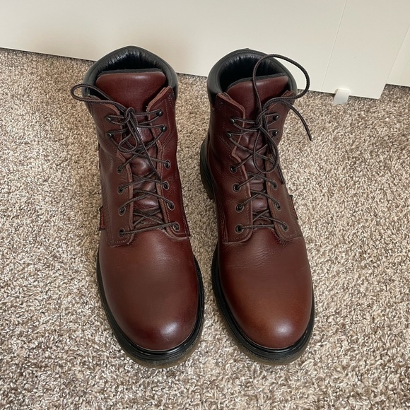 Red wing shoes work boots size 14 narrow brown boots style 696 main image 5